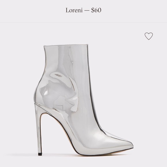 aldo silver booties